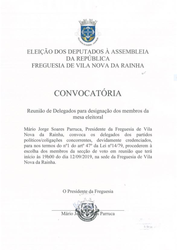 Imagem Eleição Assembleia da República